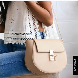 Sincerely Stylish taupe Lulu’s purse